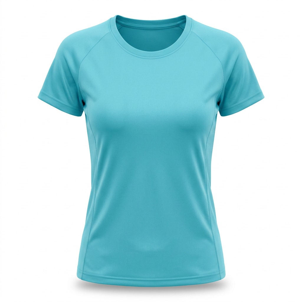 T-shirt polyester femme manches courtes 4