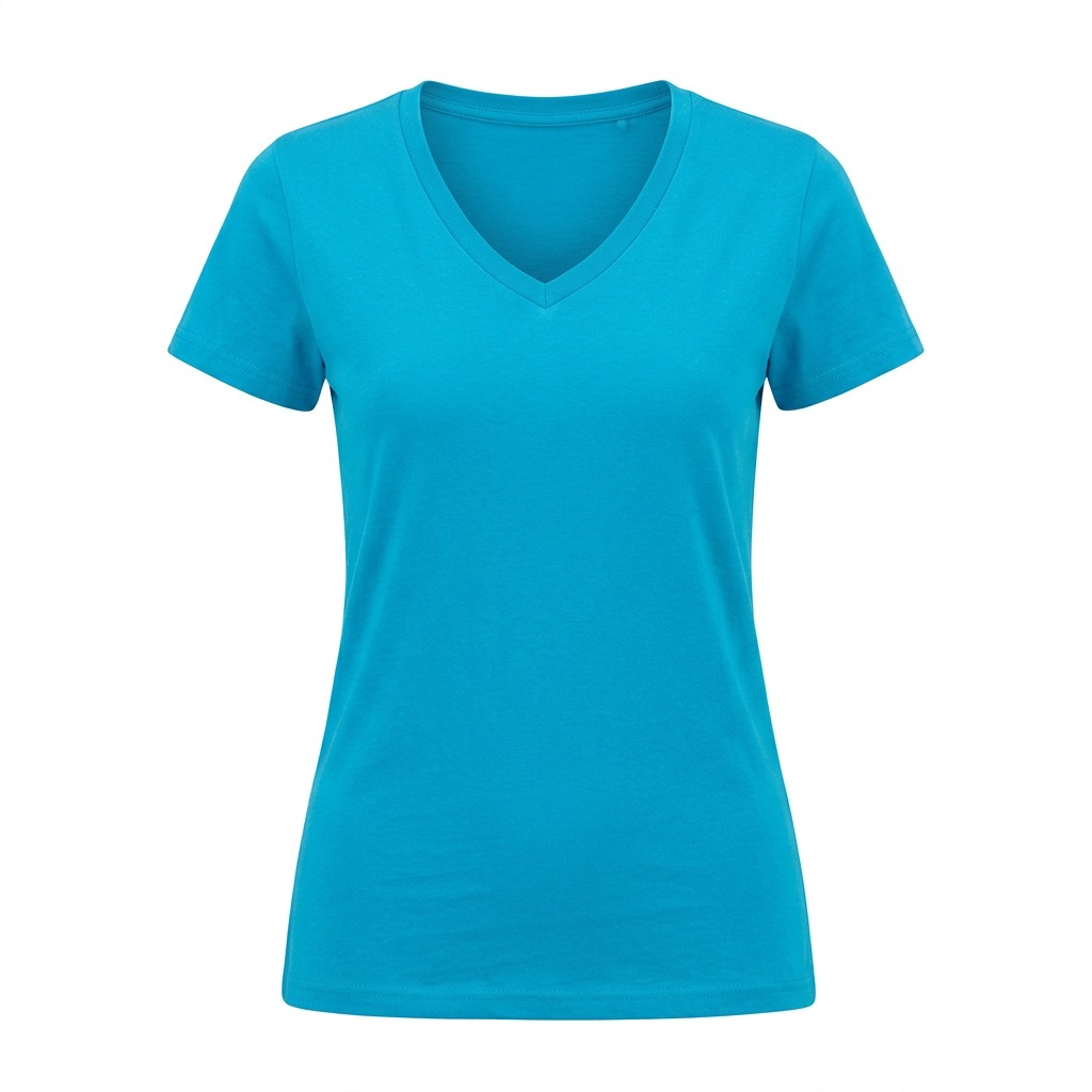T-shirt col V femme 1