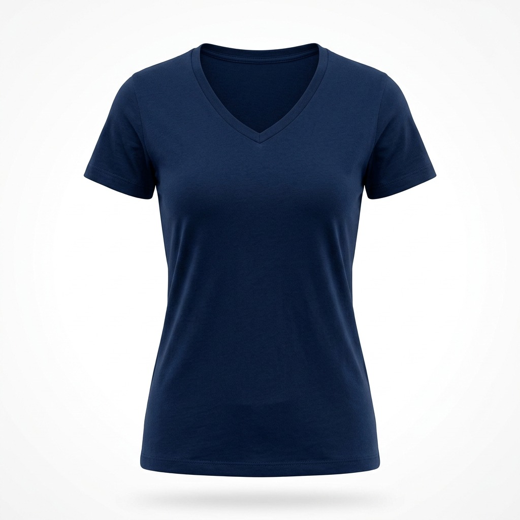 T-shirt col V femme 2
