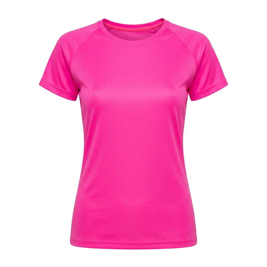 T-shirt polyester femme manches courtes 7
