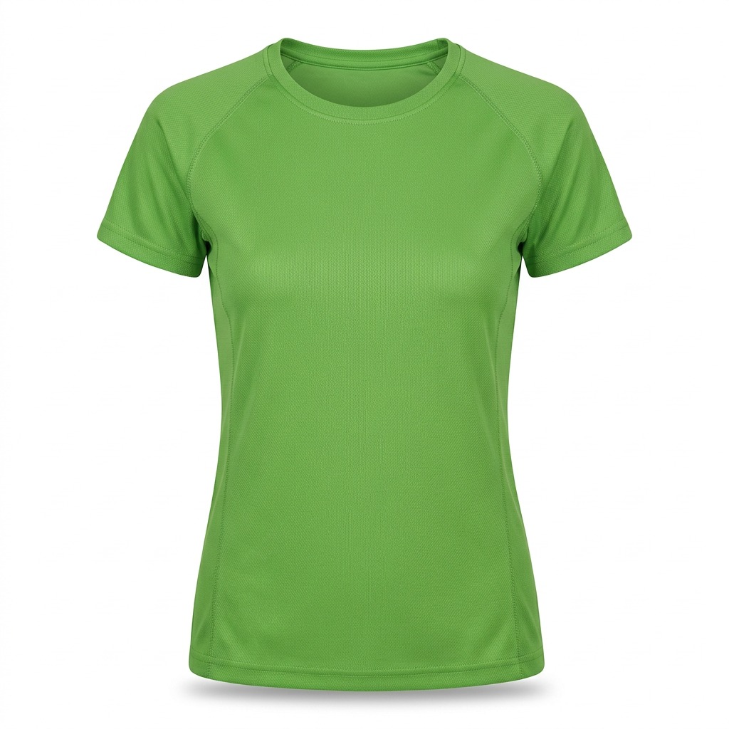 T-shirt polyester femme manches courtes 9