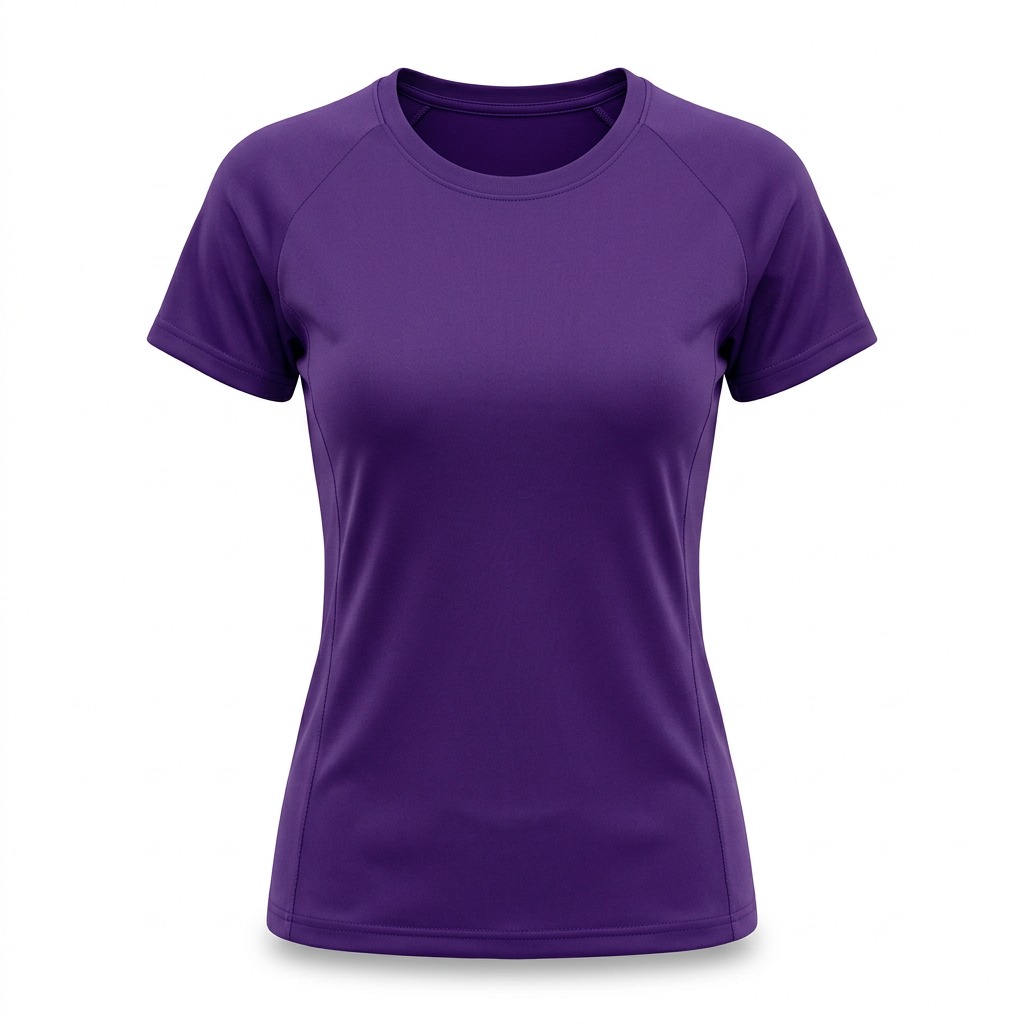 T-shirt polyester femme manches courtes 8