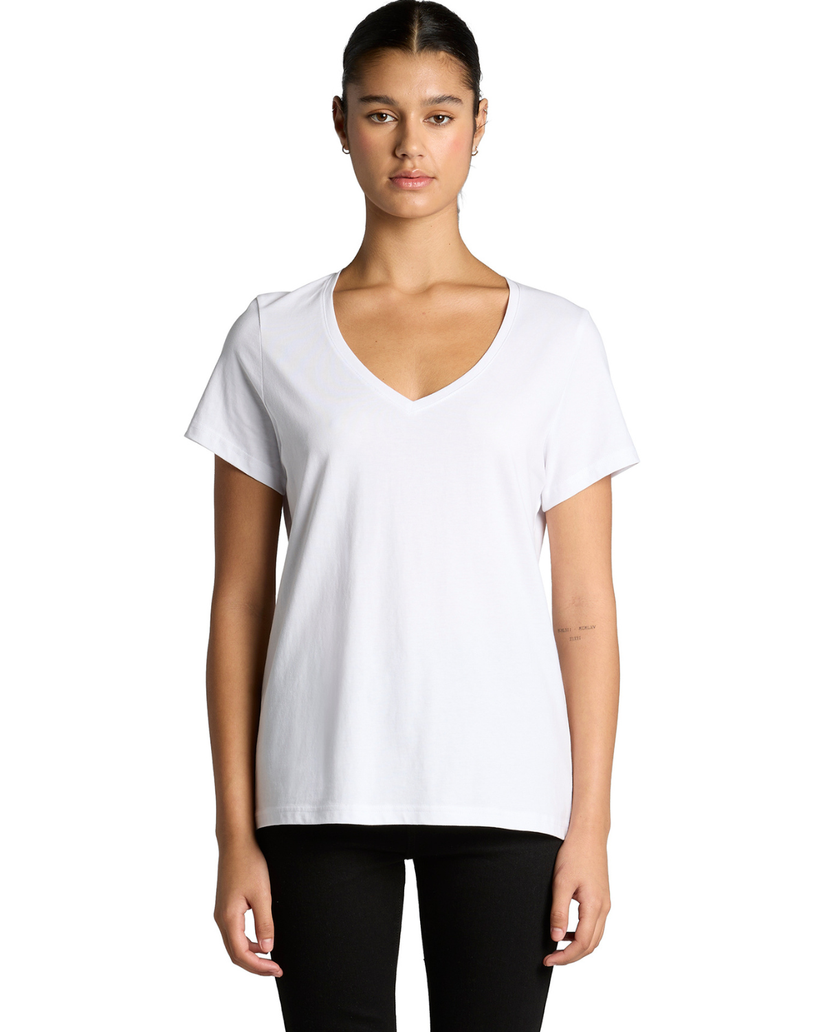 Wo's Maple V Neck Tee 4023