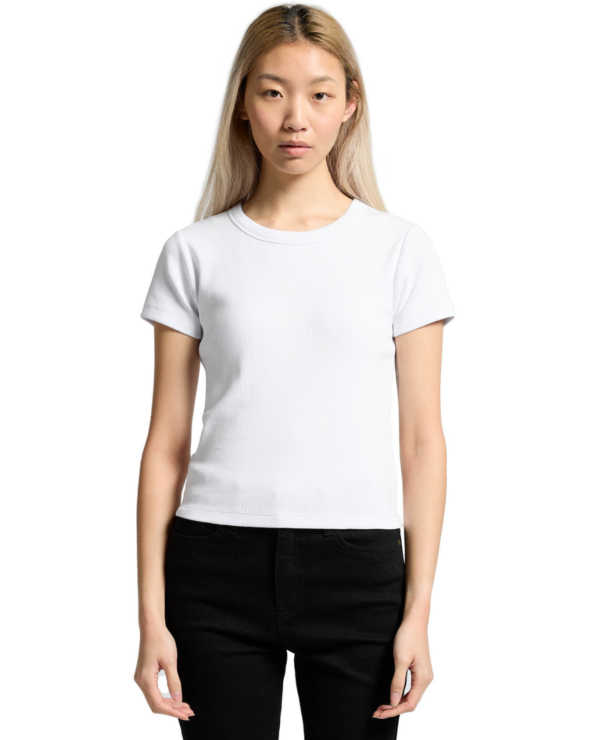 Wo's Organic Rib Tee 4092G