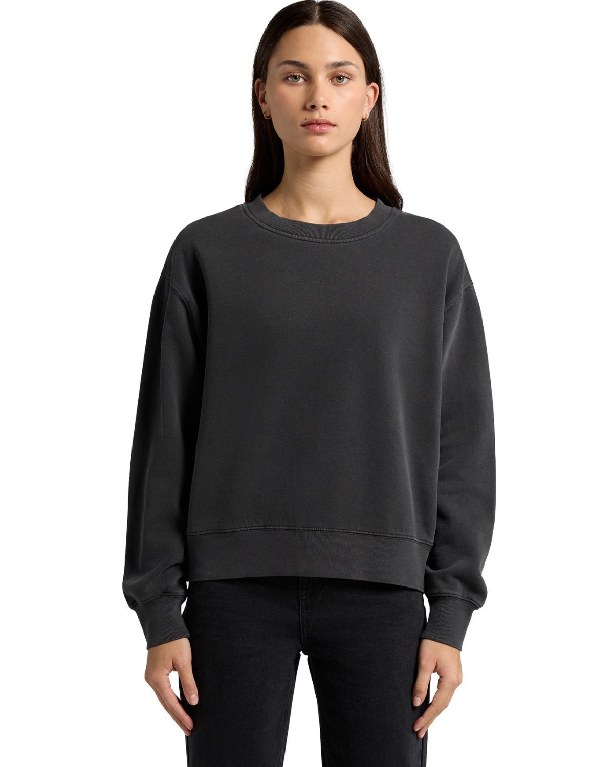 Wo's Relax Faded Crew 4165