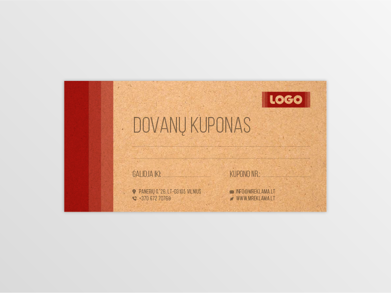 Eco friendly gift cards