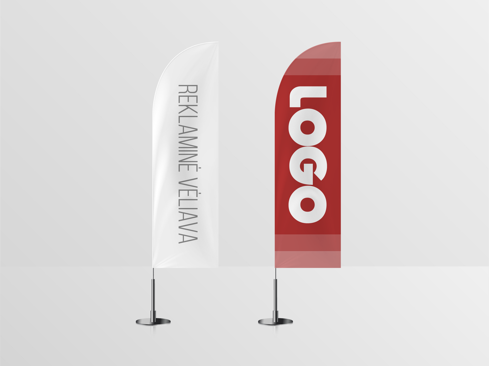 Straight corner flag