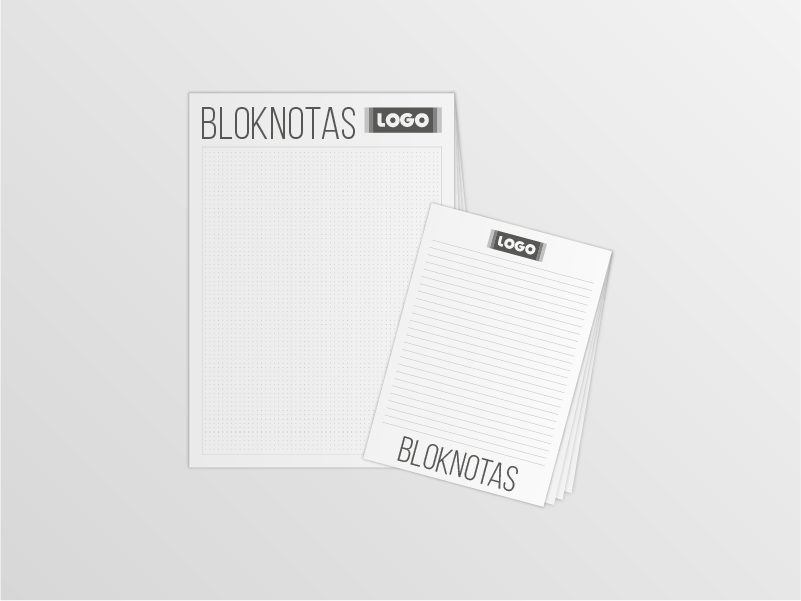 Klijuoti bloknotai A5