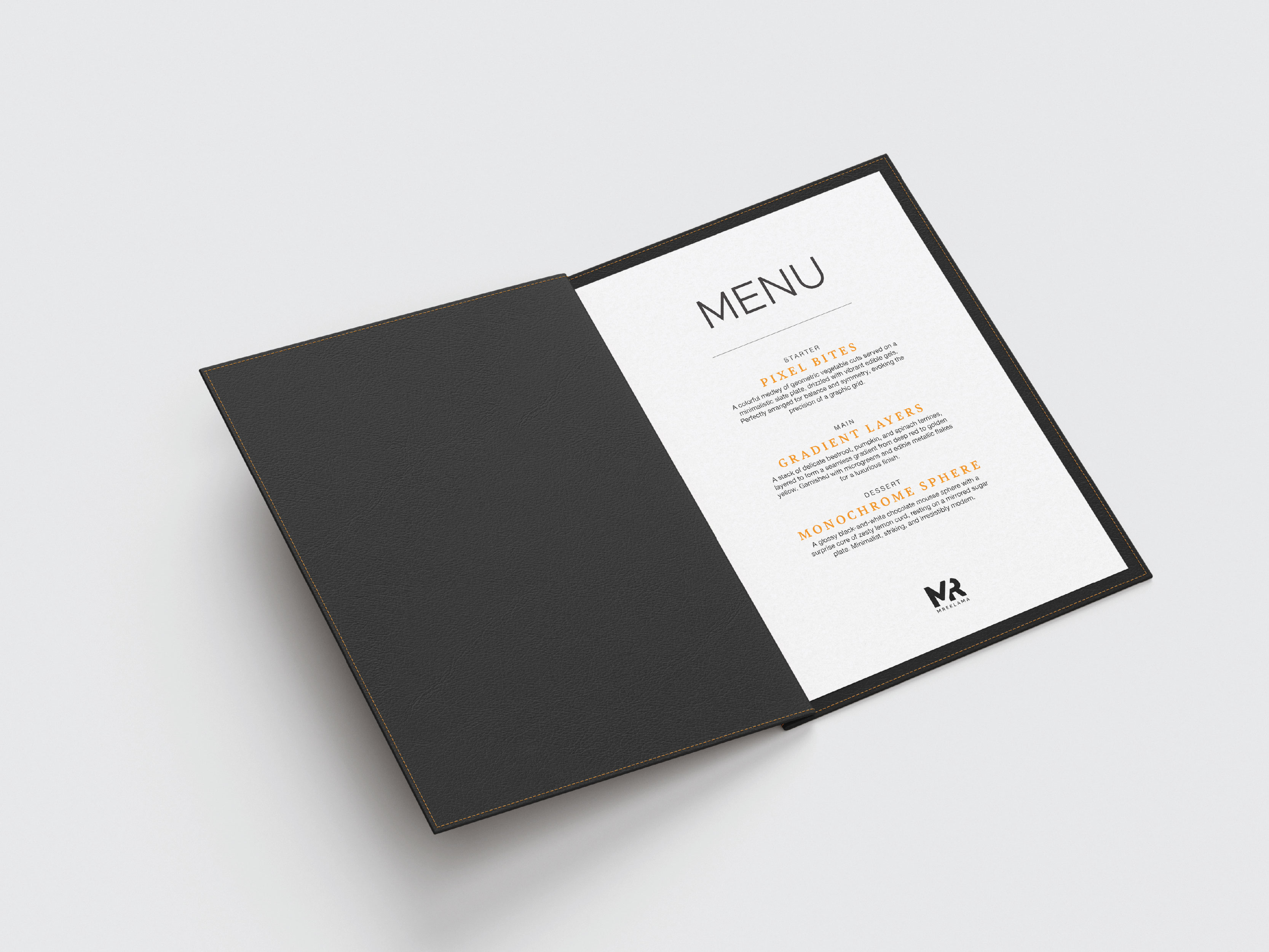Folded menus