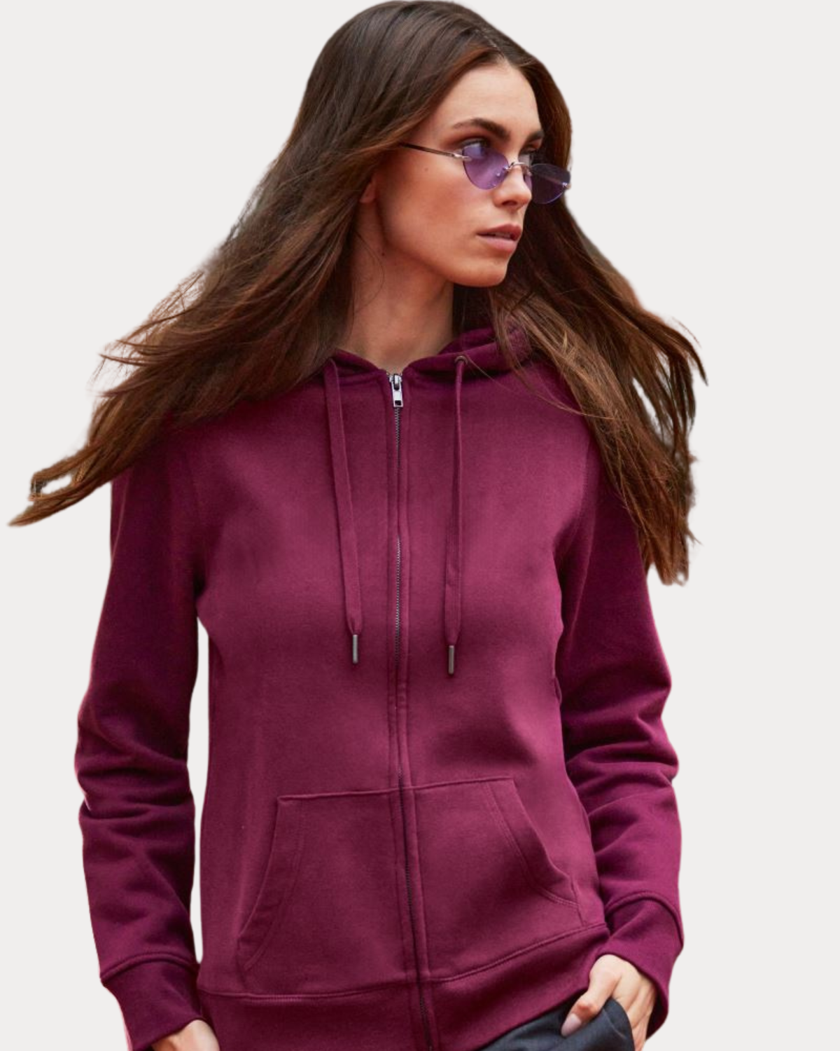 B&C QUEEN Zipped Hood