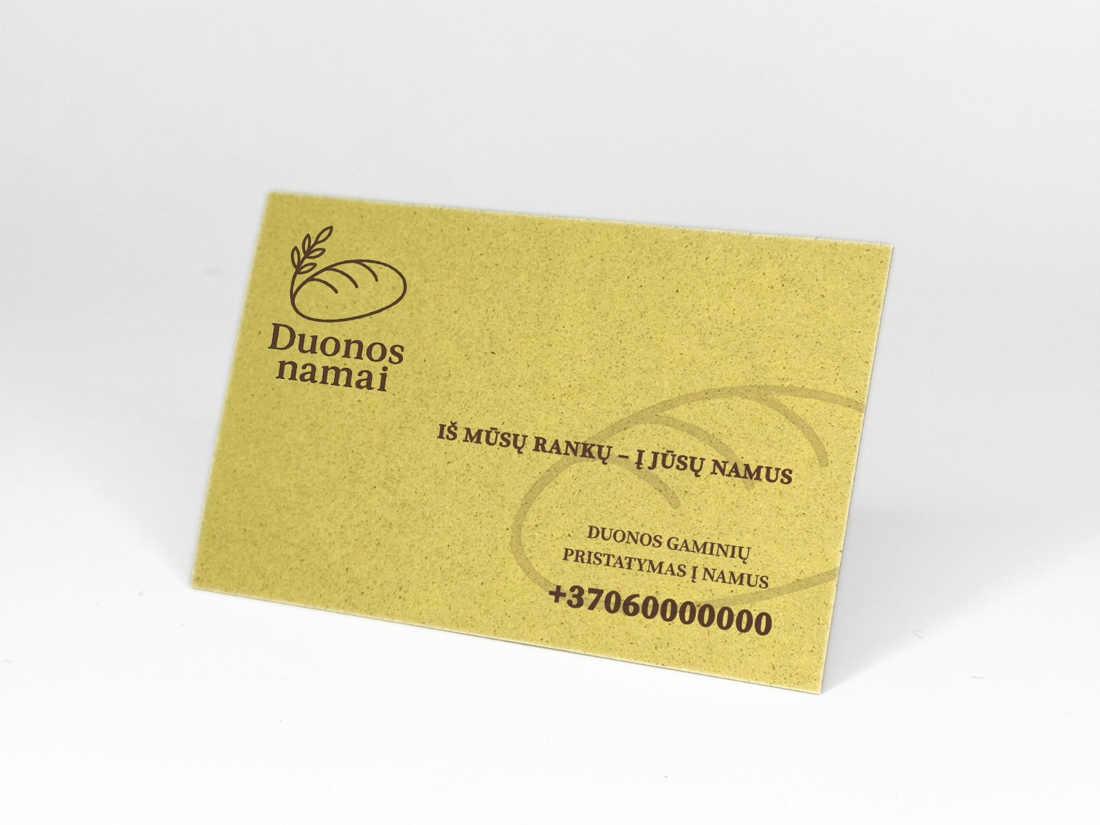 Vizitinės kortelės iš perdirbto popieriaus CRUSH