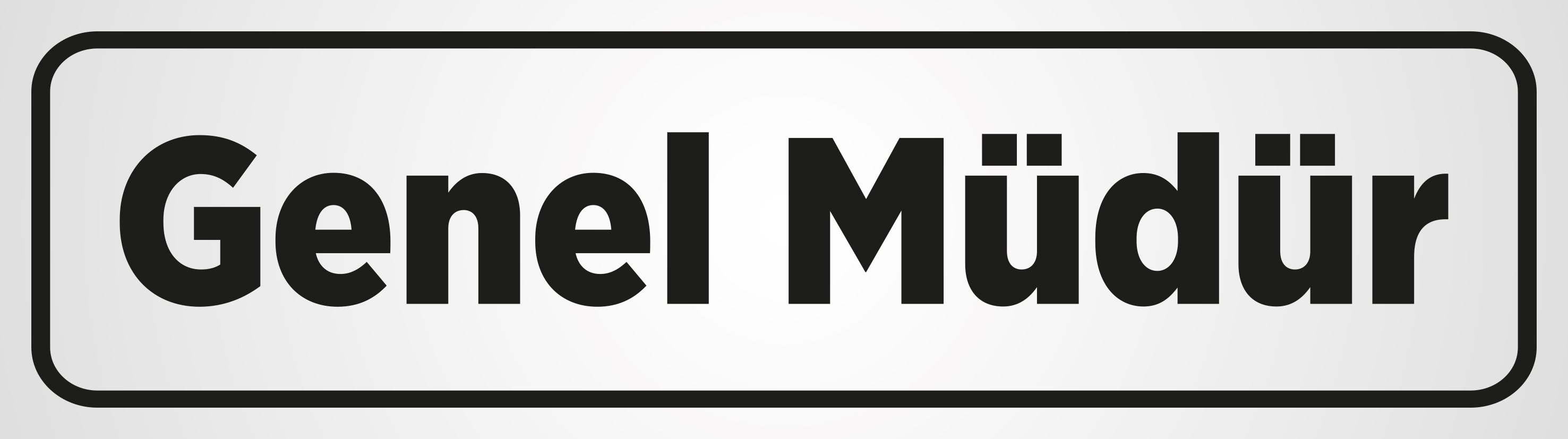 Genel Müdür Kapı Giriş Levhası