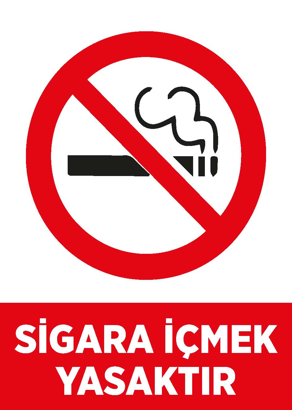 Sigara İçmek Yasaktır Uyarı Levhası 1