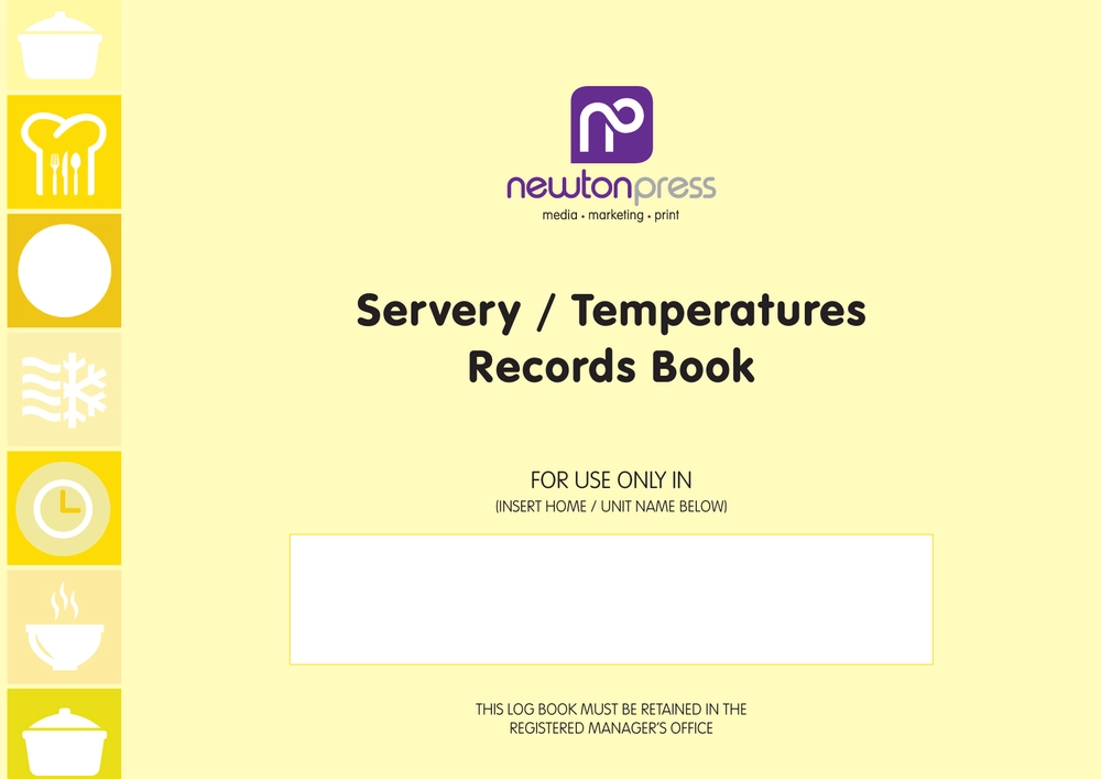NP Care Home Book - Kitchen/Servery Temperature Check Book