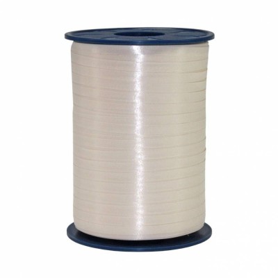 Crèmekleurige linten - 10 mm breed - 250 m lang