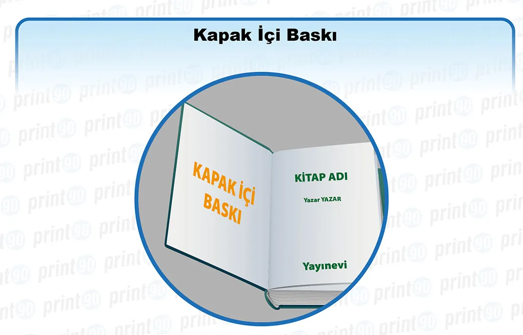 Kapak İçi Baskı Örneği