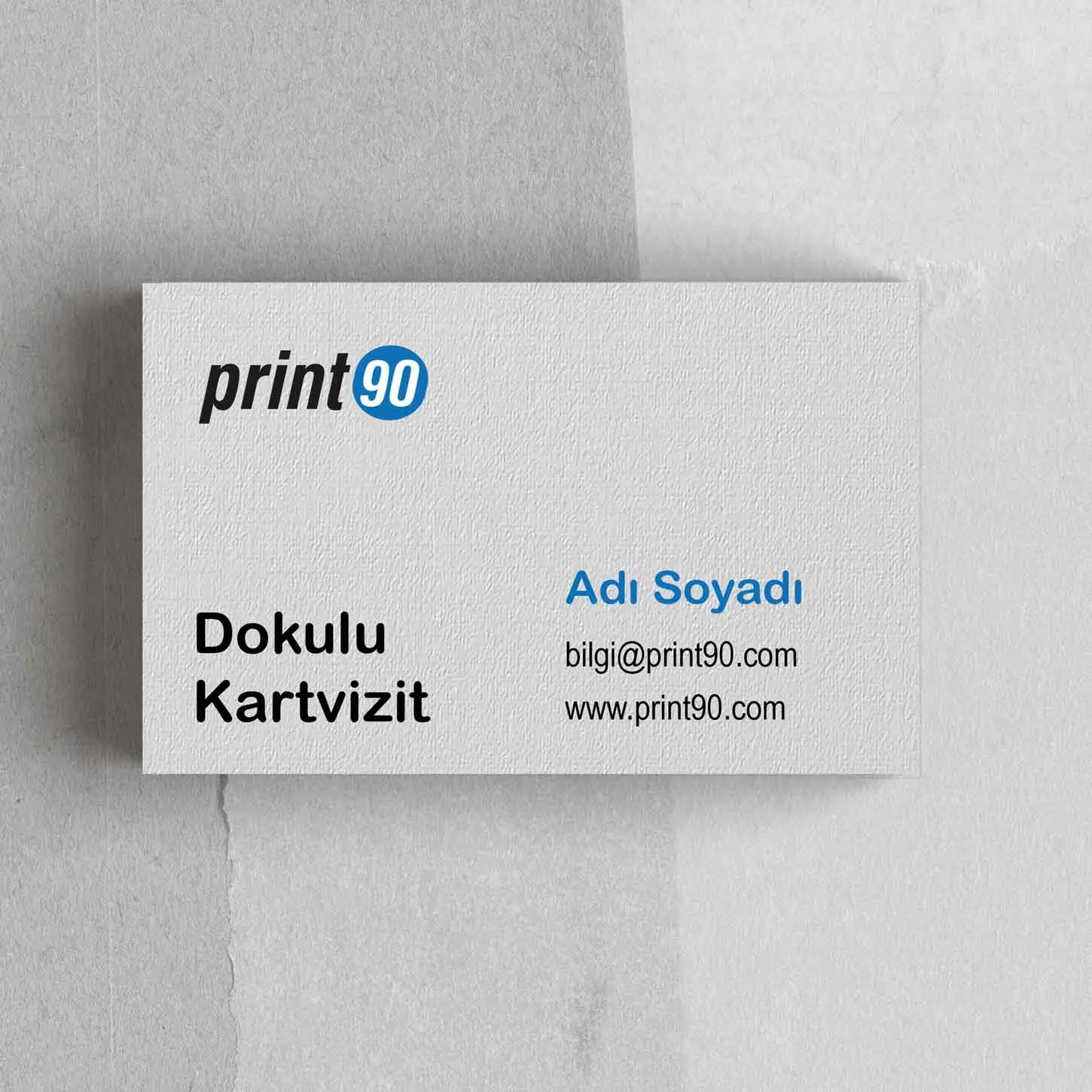 Dokulu Kartvizit | Tual Kağıt