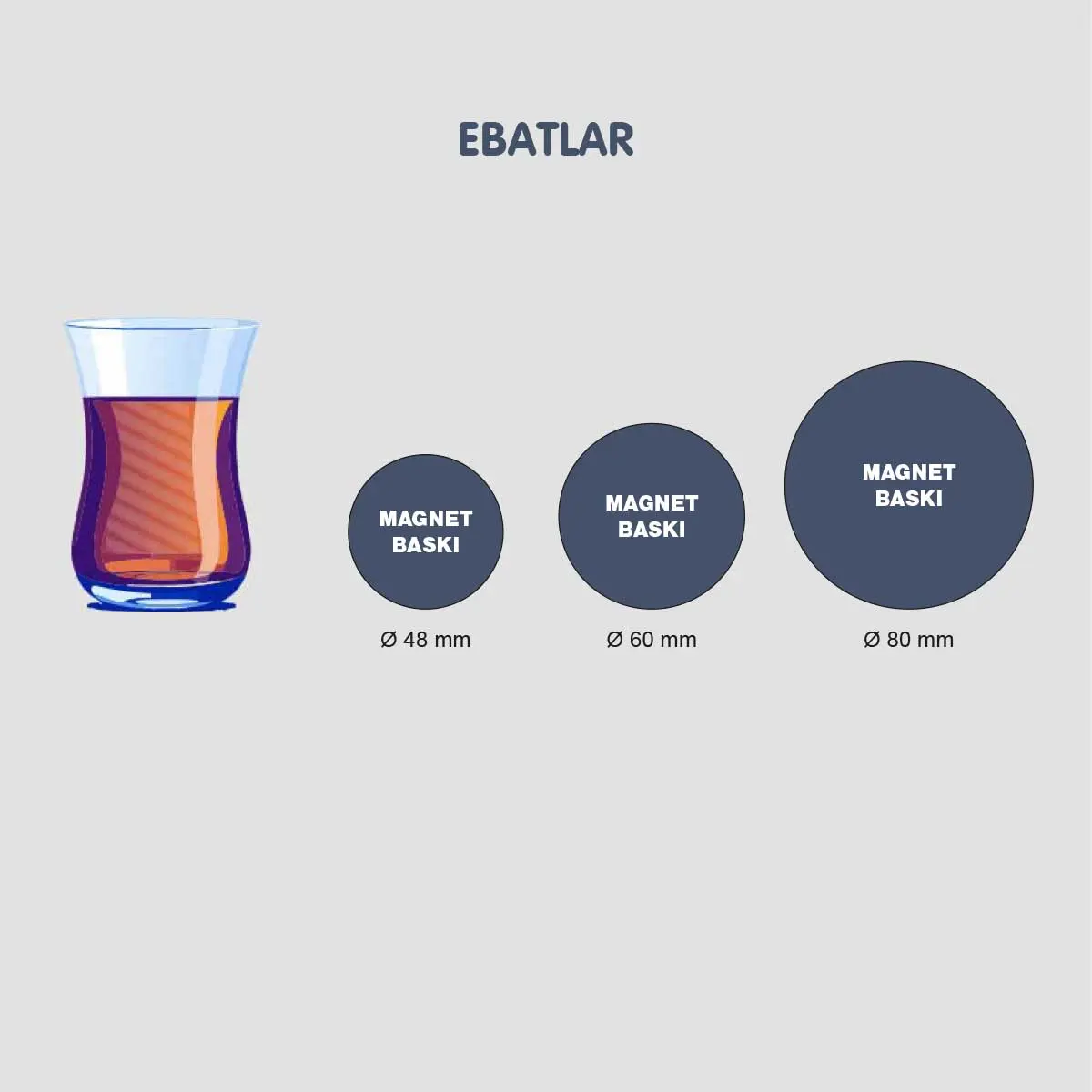 Yuvarlak Magnet Ebatlar