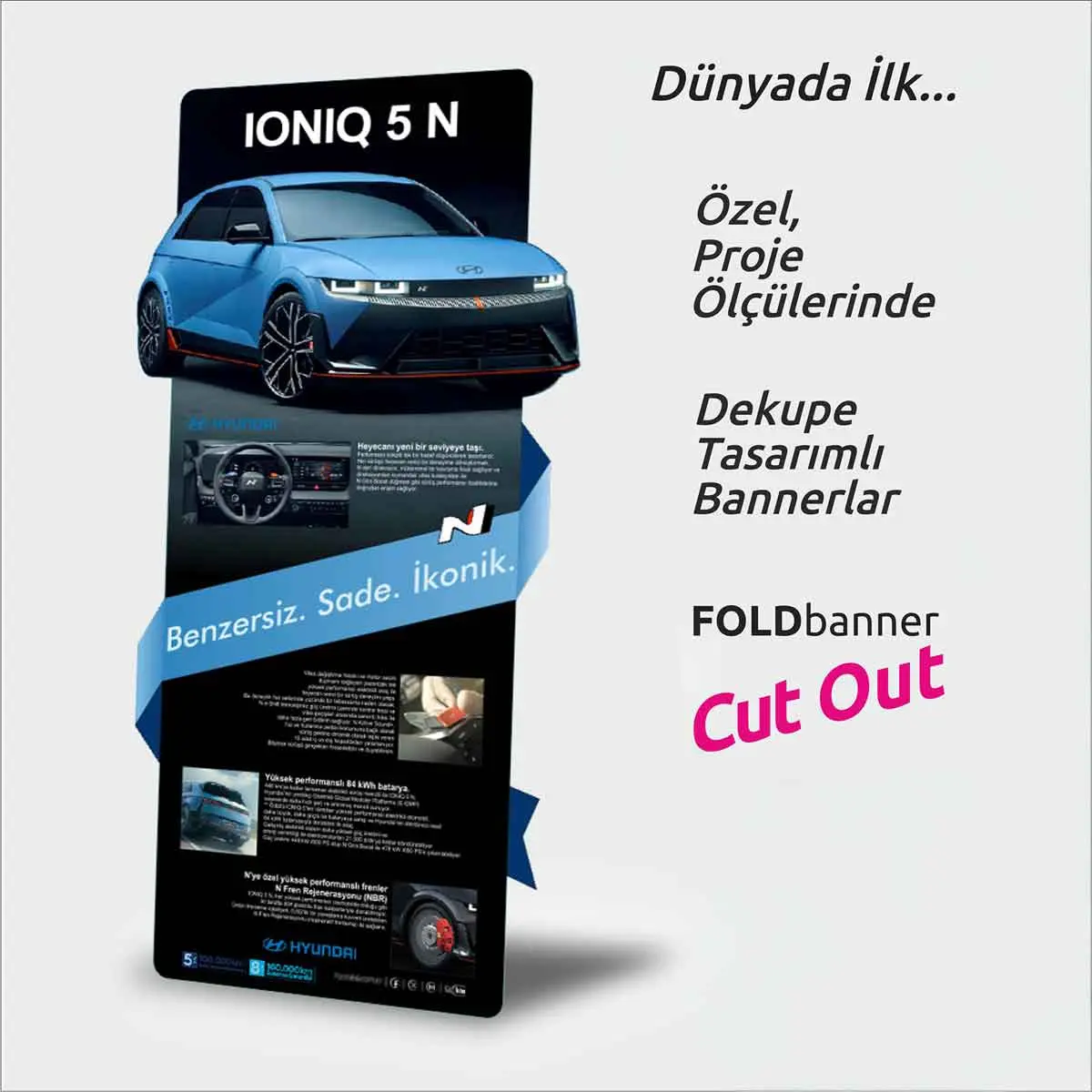 Özel Dekupe Kesim Display Banner