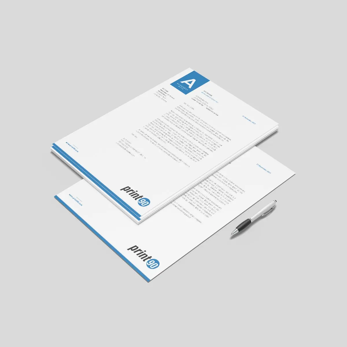 Profesyonel Antetli Kağıt Baskı Siparişi | Print90.com