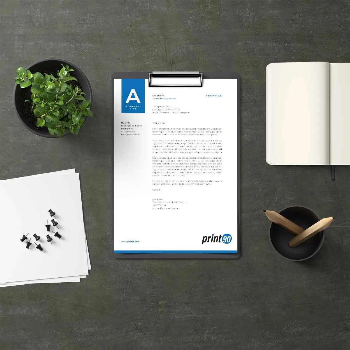 Profesyonel Antetli Kağıt Baskı Siparişi | Print90.com