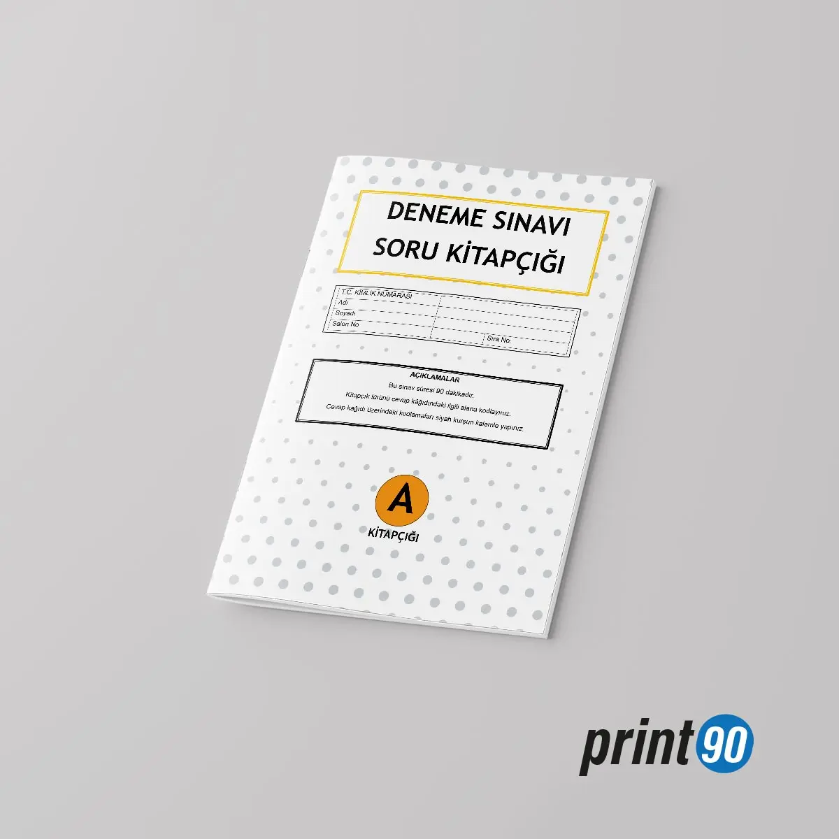 Deneme - Sınav Kitapçığı Baskısı