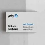 Doğal Dokulu Tual Kağıt Kartvizit Baskı