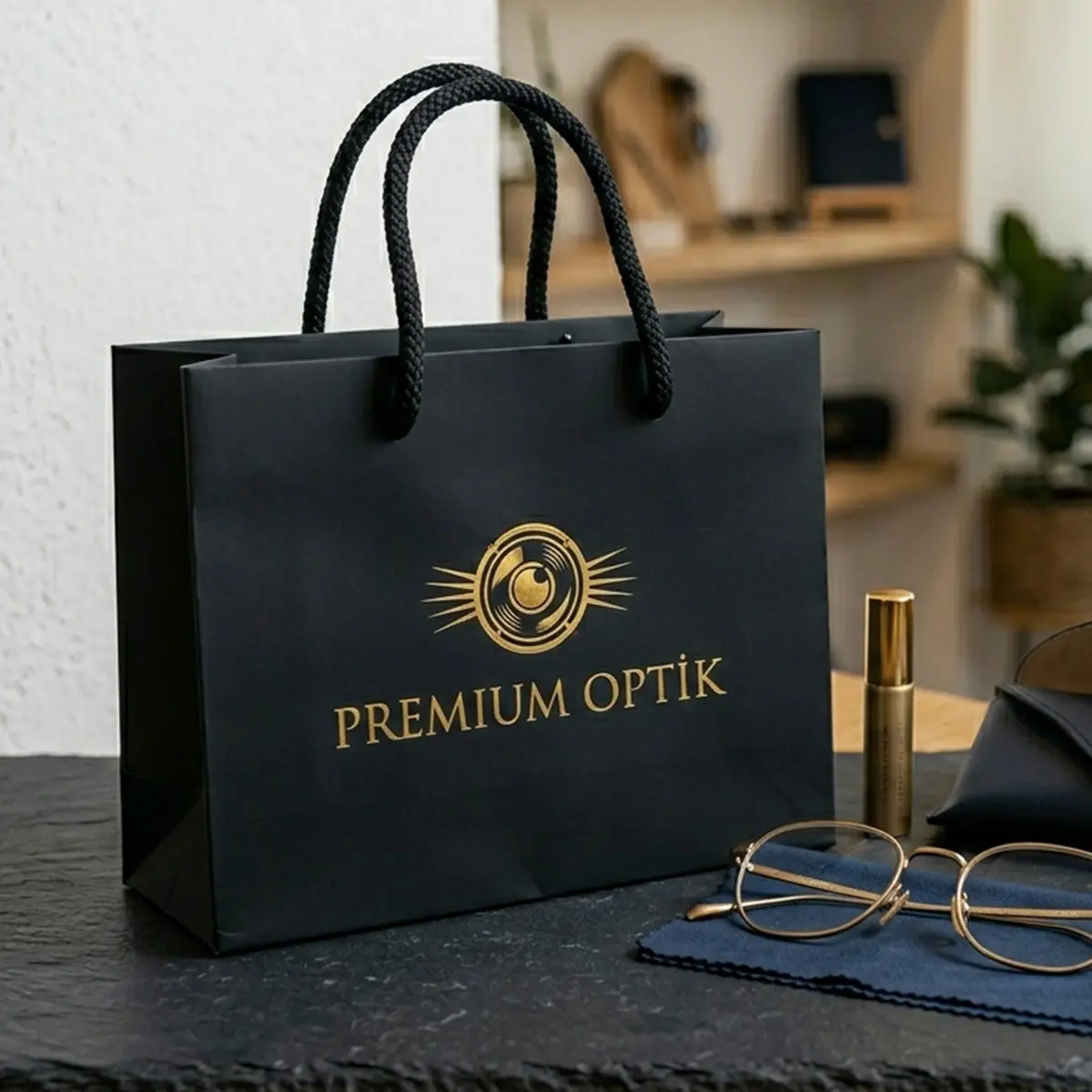 Optik & Gözlükçü Karton Çantas