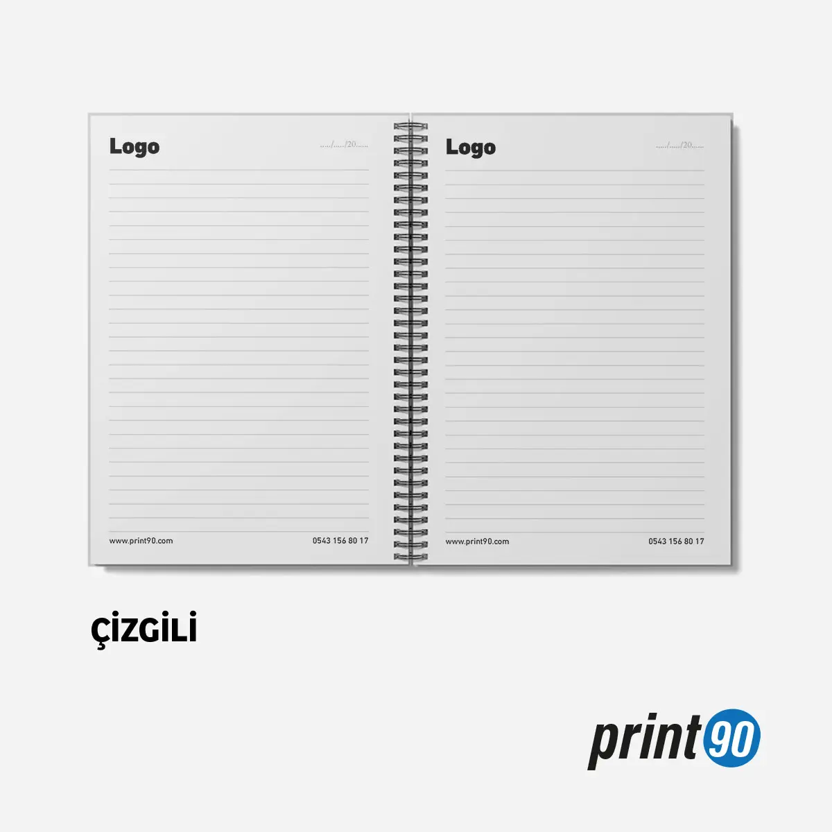 Kurum Logolu Promosyon Defter Çizgili