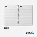 Kurum Logolu Promosyon Defter Çizgili