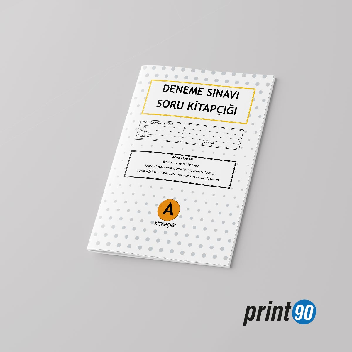 Deneme - Sınav Kitapçığı Baskısı