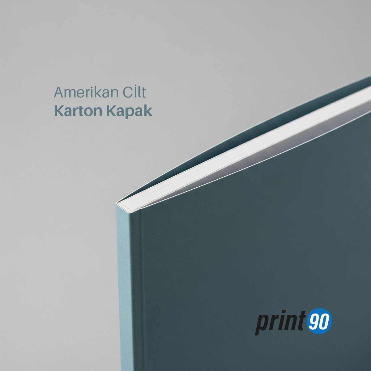 Amerikan Ciltli Karton Kapaklı Kitap Cilt Detayı