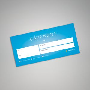 Gåvekort Gavekort
