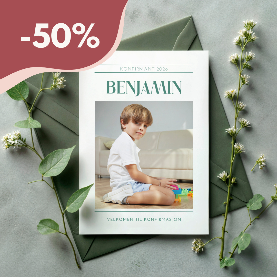 Konfirmasjon invitasjon