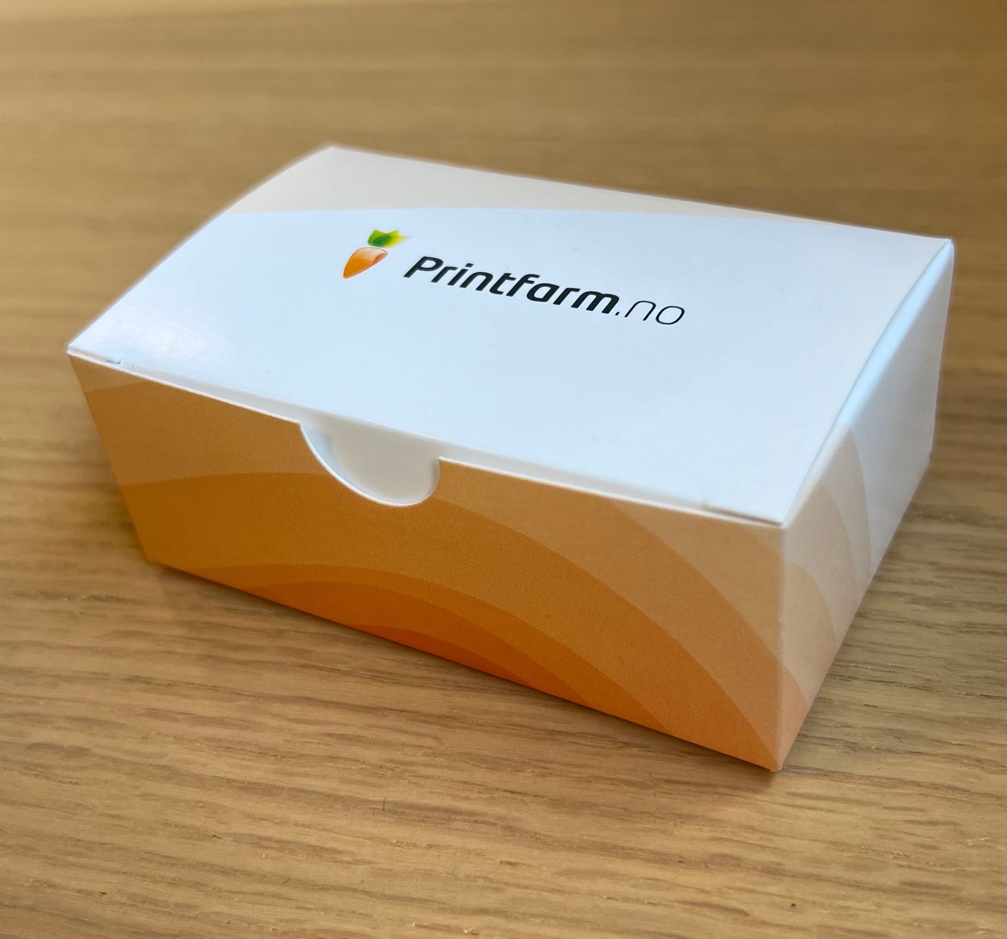 Visittkortøskje med trykk