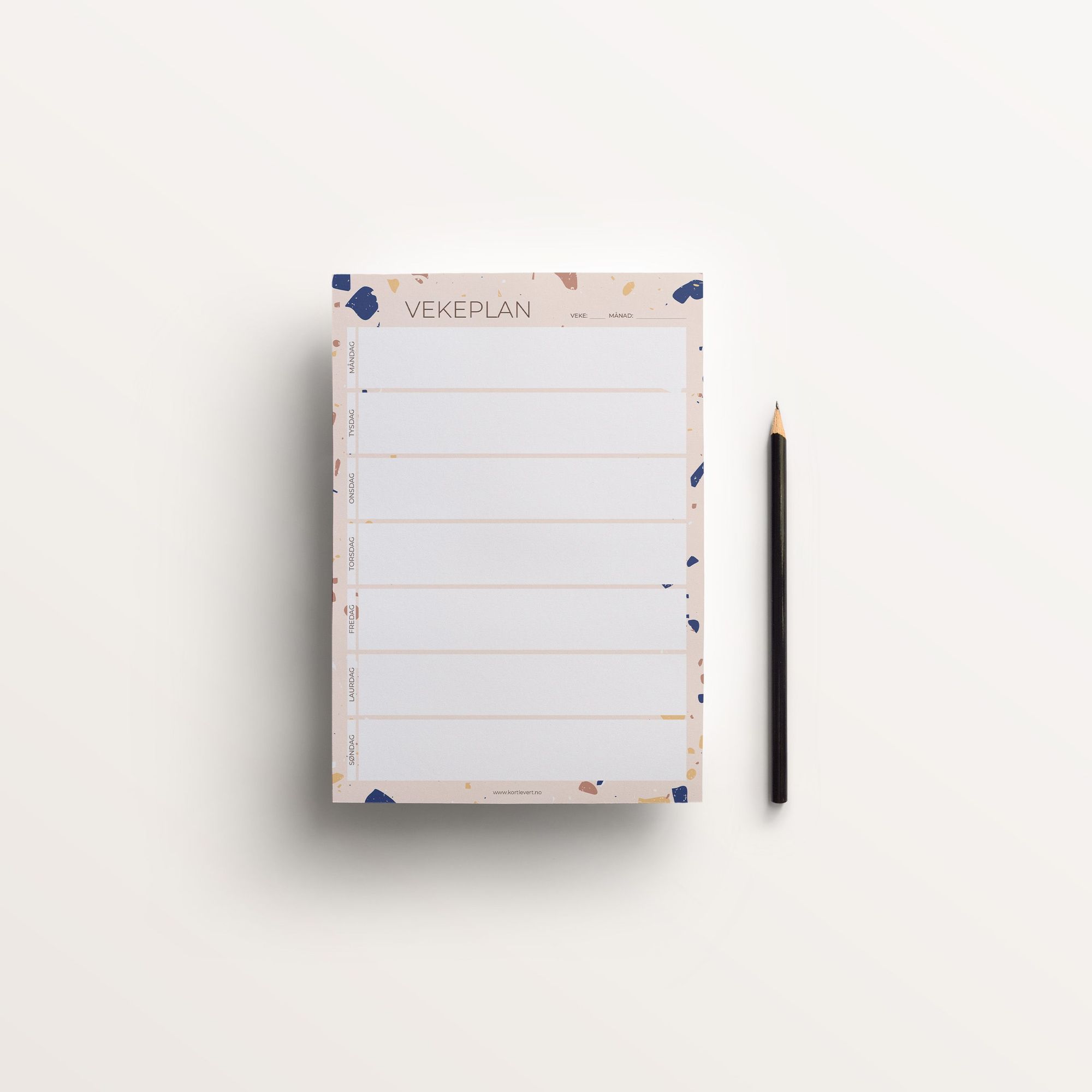 A5 vekeplan Terrazzo