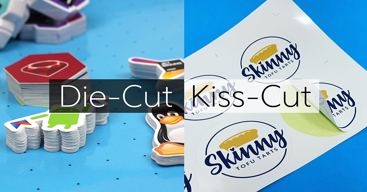 Sticker Half Cut Design Custom Size Sticker Label Printing in Malaysia