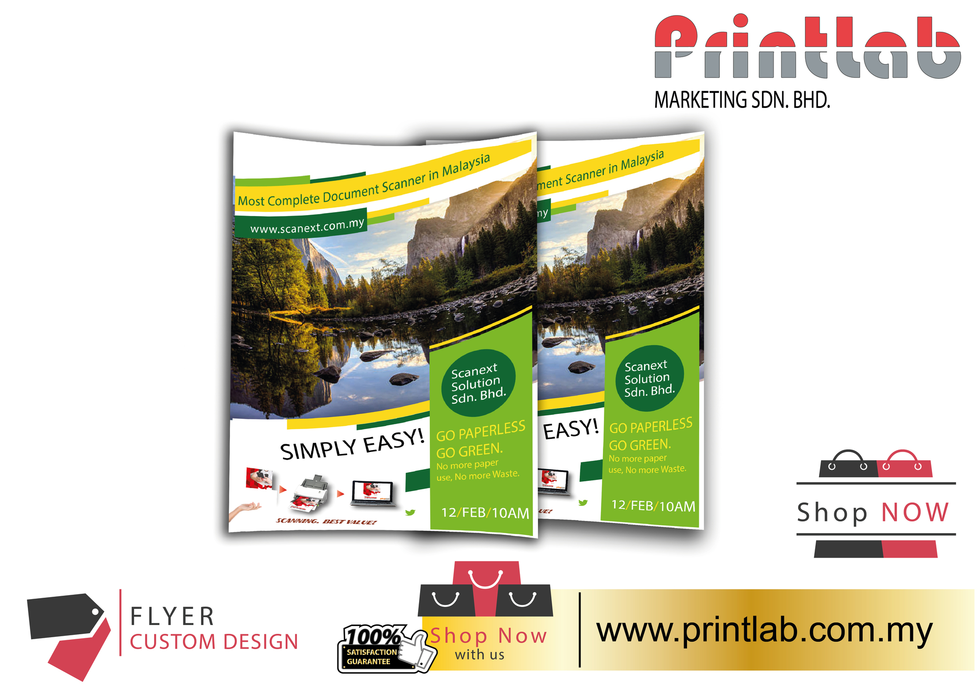 Express Flyer Brochure Digital Portrait