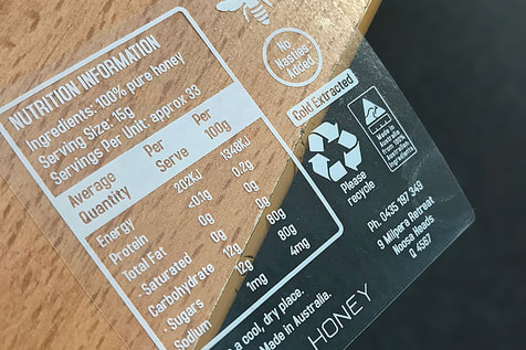 Express White Ink Clear Sticker Custom Size Digital