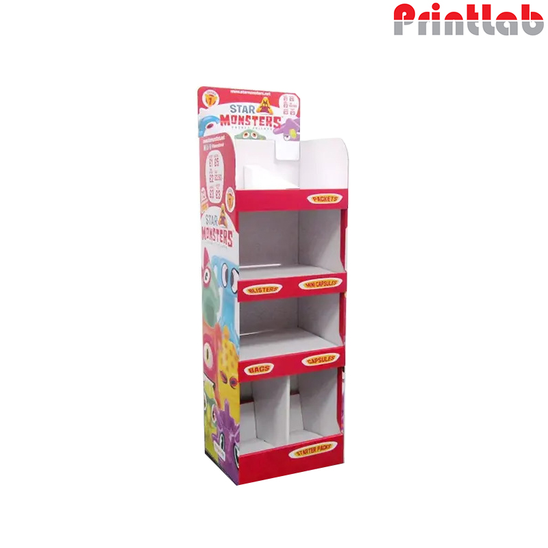 Retail Floor Cardboard Display Stand Digital