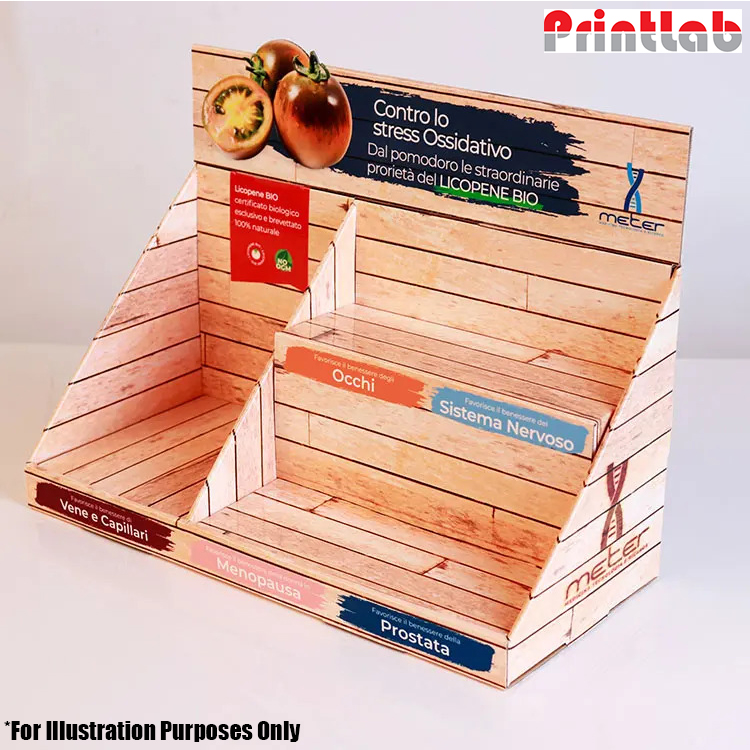 Store Supermarket Food Paper Counter Cardboard Display PDQ Boxes Digital