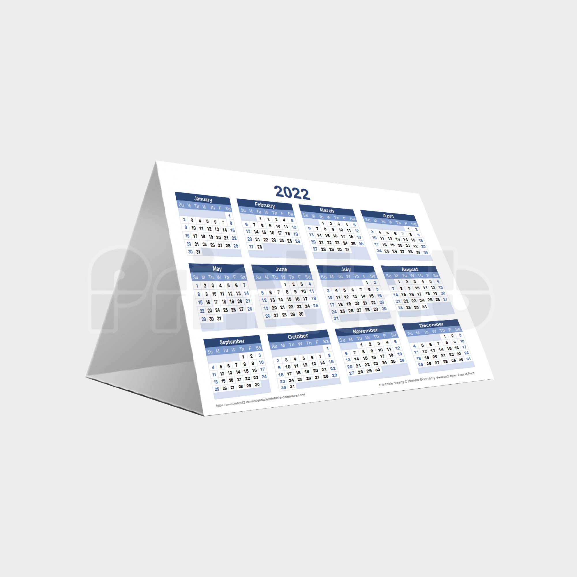 Eco Desk Calendar Printing