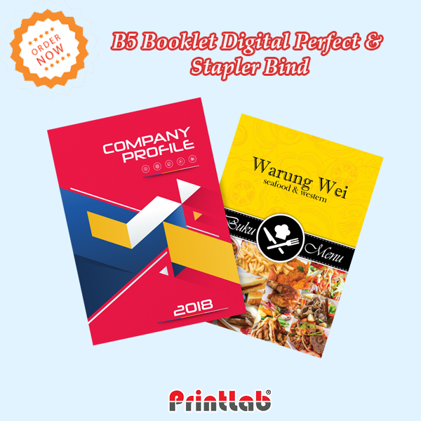 B5 Booklet Digital Perfect & Stapler Bind