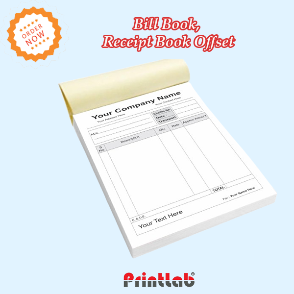 Bill Book, Receipt Book Offset Bill Book, Receipt, Ticket, Voucher, Coupon Printing