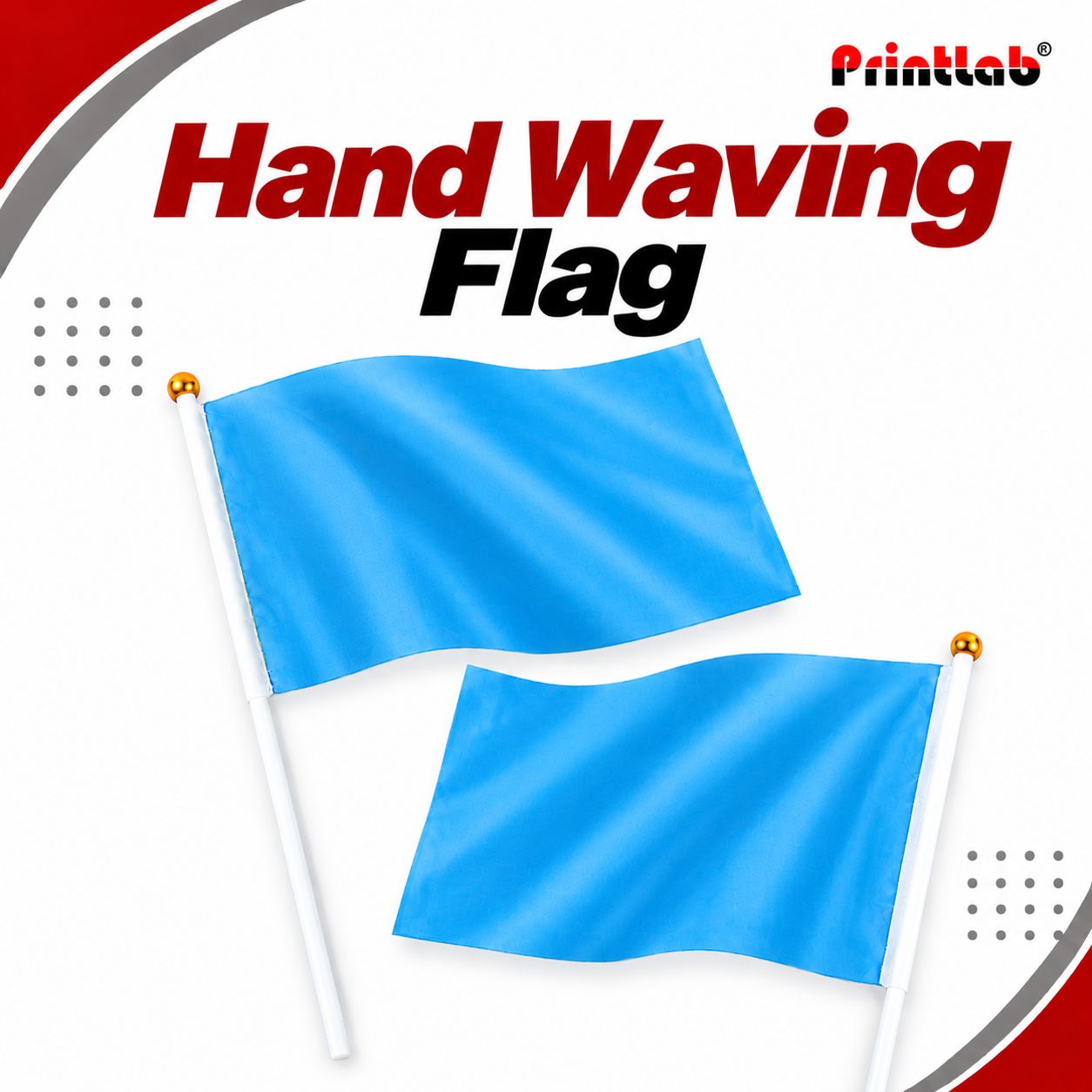 Hand Waving Flag Offset