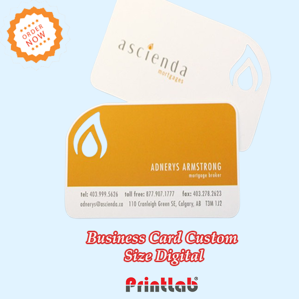 Business Card Custom Size Digital business card custom size printing