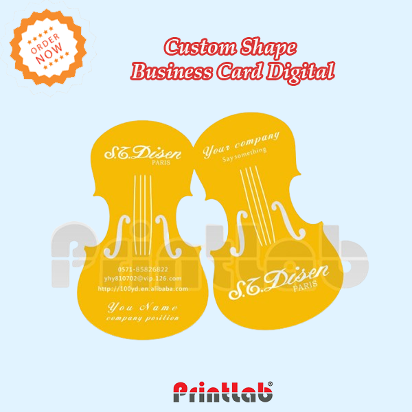 custom shape business card printing
