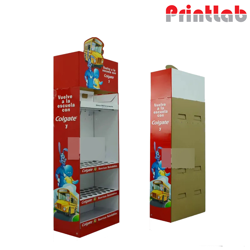 Cardboard Floor Display Stand Digital floor display stand printing