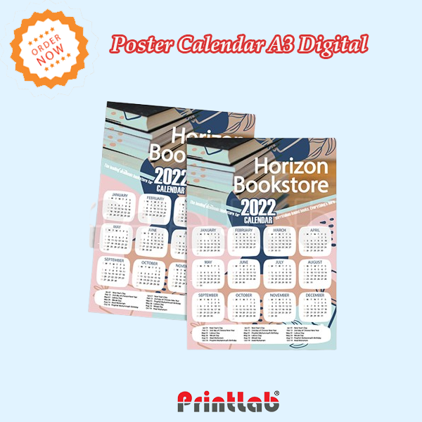 Poster Calendar A3 Printing