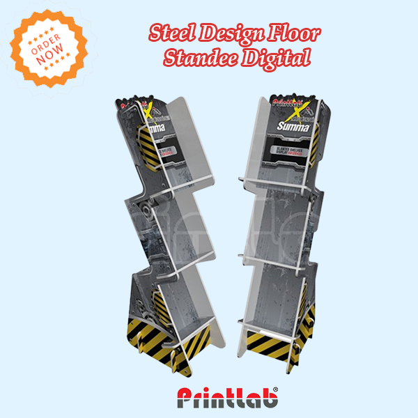 Steel Design Floor Standee Digital